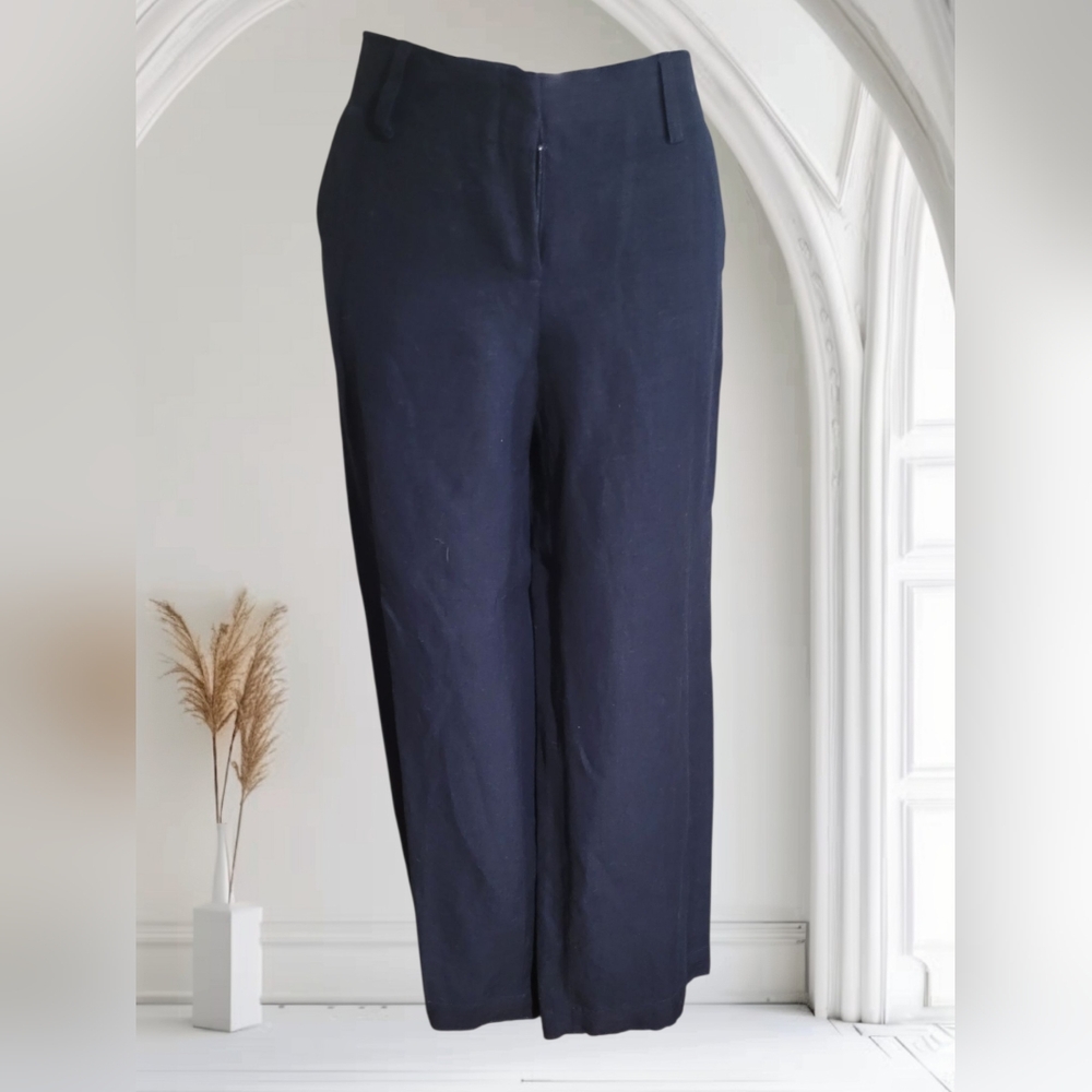 Calvin Klein Navy Wide Leg Pants